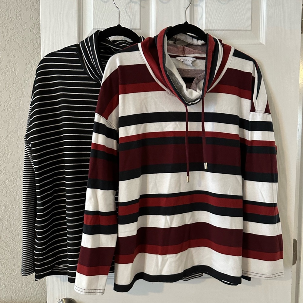 Liz Claiborne cowl neck shirts XXL